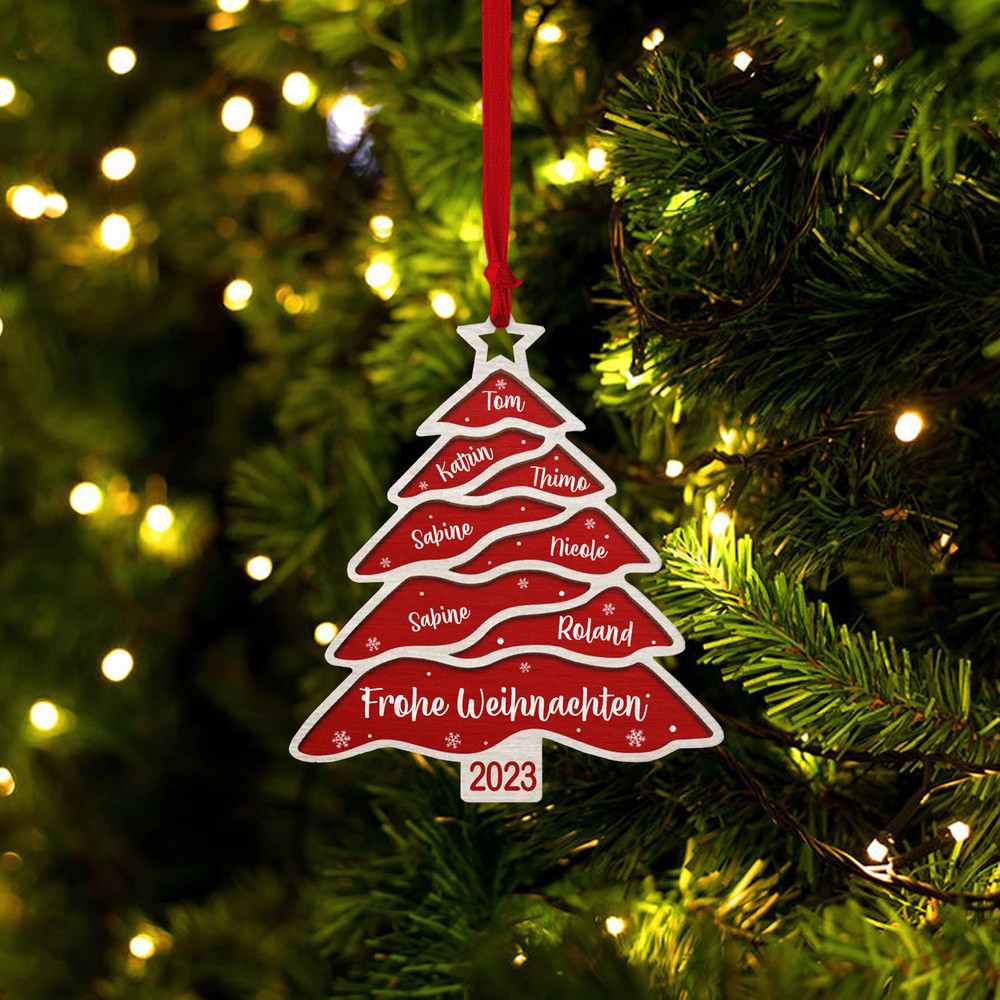 Wood Family Ornament, Personalized Ornament, Tree Decoration, Christmas Gift Tag, Wooden Ornaments, Family Member, Personalized Holiday - 7.jpg