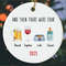 And Then There Were Four Ornament, Family Christmas Ornament, 2023 Christmas Ornament, Family and Baby and Pet Ornament, Christmas Decor - 1.jpg