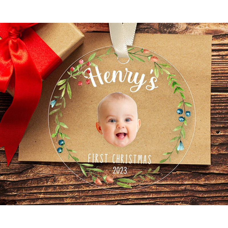 Custom Baby First Christmas Ornament, Baby Photo Ornament, New Baby Gift, Personalized Baby 1st Christmas Ornament, Newborn Baby Keepsake - 6.jpg