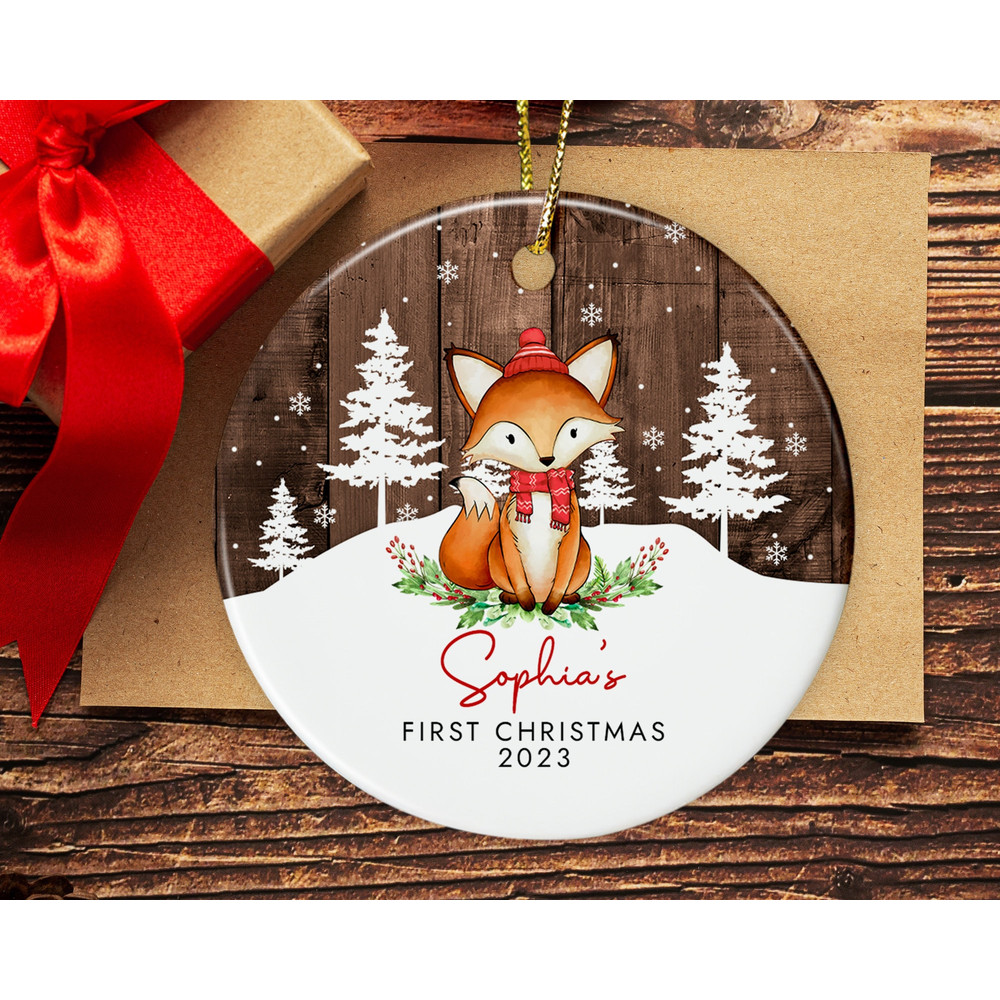 Custom Baby First Christmas Ornament, Personalized Baby's 1st Christmas Ornament, New Baby Gifts, Baby Keepsake Ornament, Xmas Family Gifts - 2.jpg