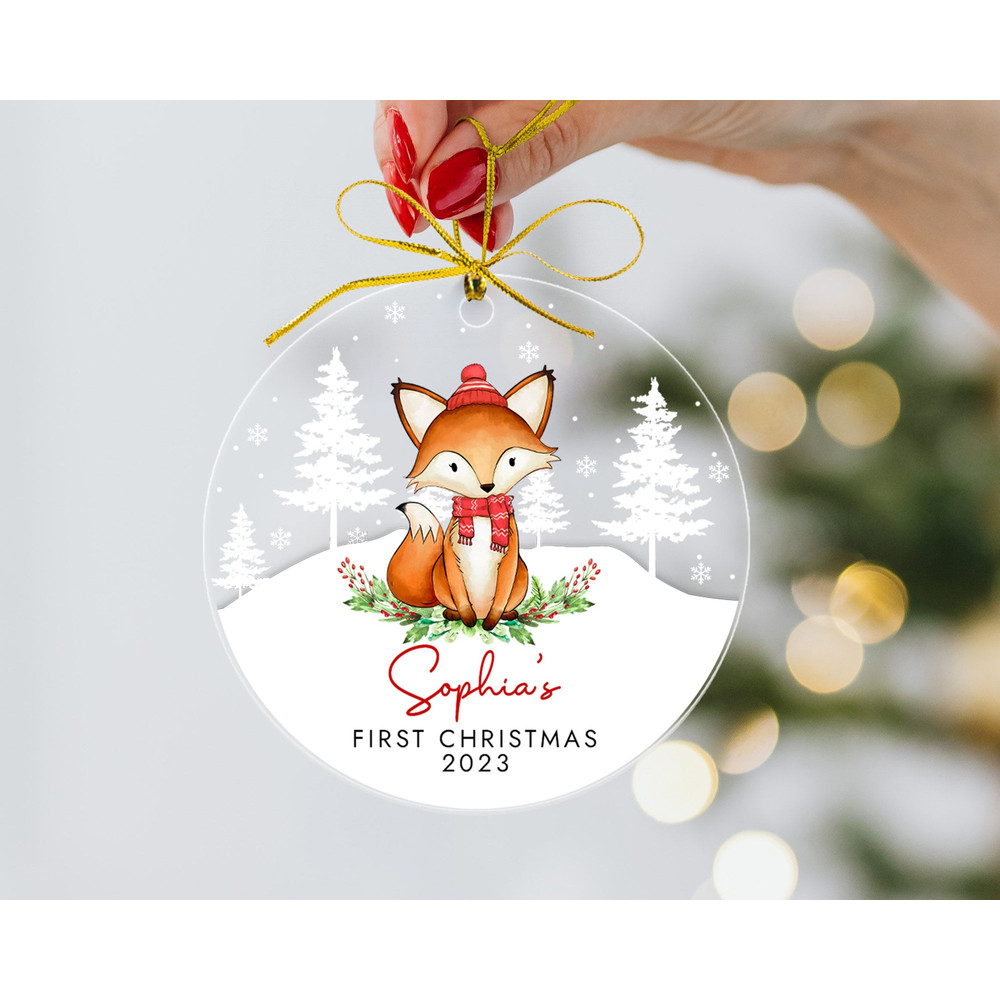 Custom Baby First Christmas Ornament, Personalized Baby's 1st Christmas Ornament, New Baby Gifts, Baby Keepsake Ornament, Xmas Family Gifts - 3.jpg