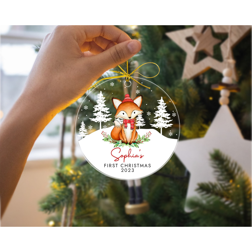Custom Baby First Christmas Ornament, Personalized Baby's 1st Christmas Ornament, New Baby Gifts, Baby Keepsake Ornament, Xmas Family Gifts - 4.jpg