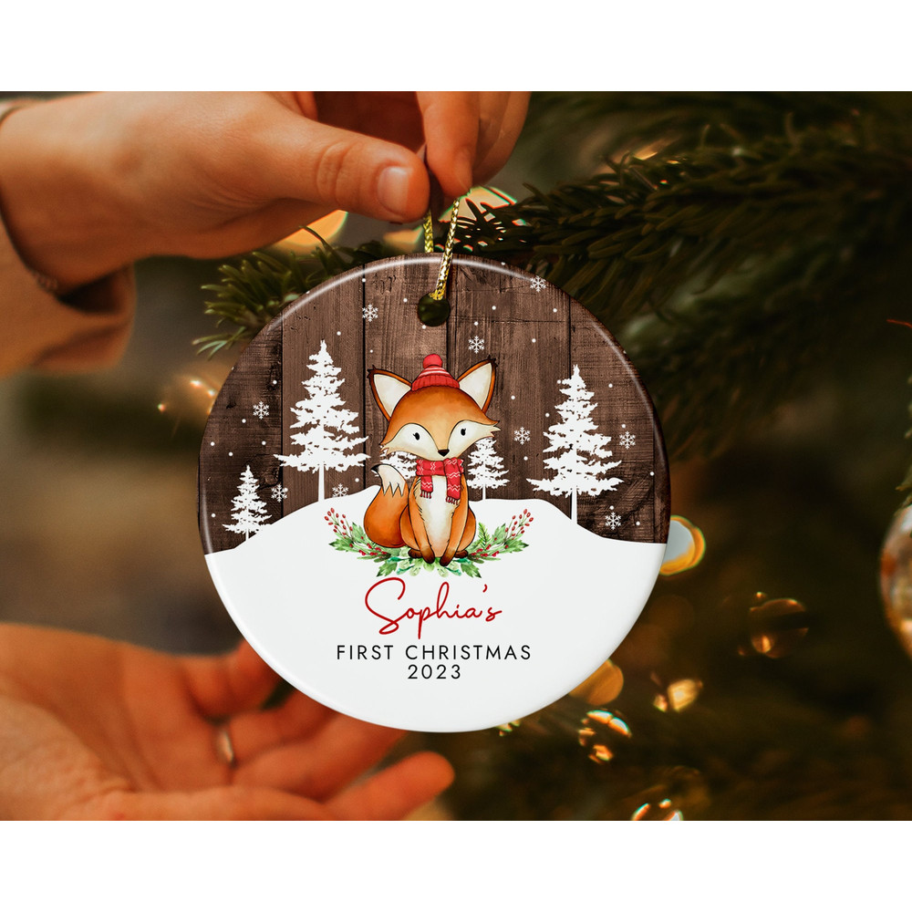 Custom Baby First Christmas Ornament, Personalized Baby's 1st Christmas Ornament, New Baby Gifts, Baby Keepsake Ornament, Xmas Family Gifts - 5.jpg