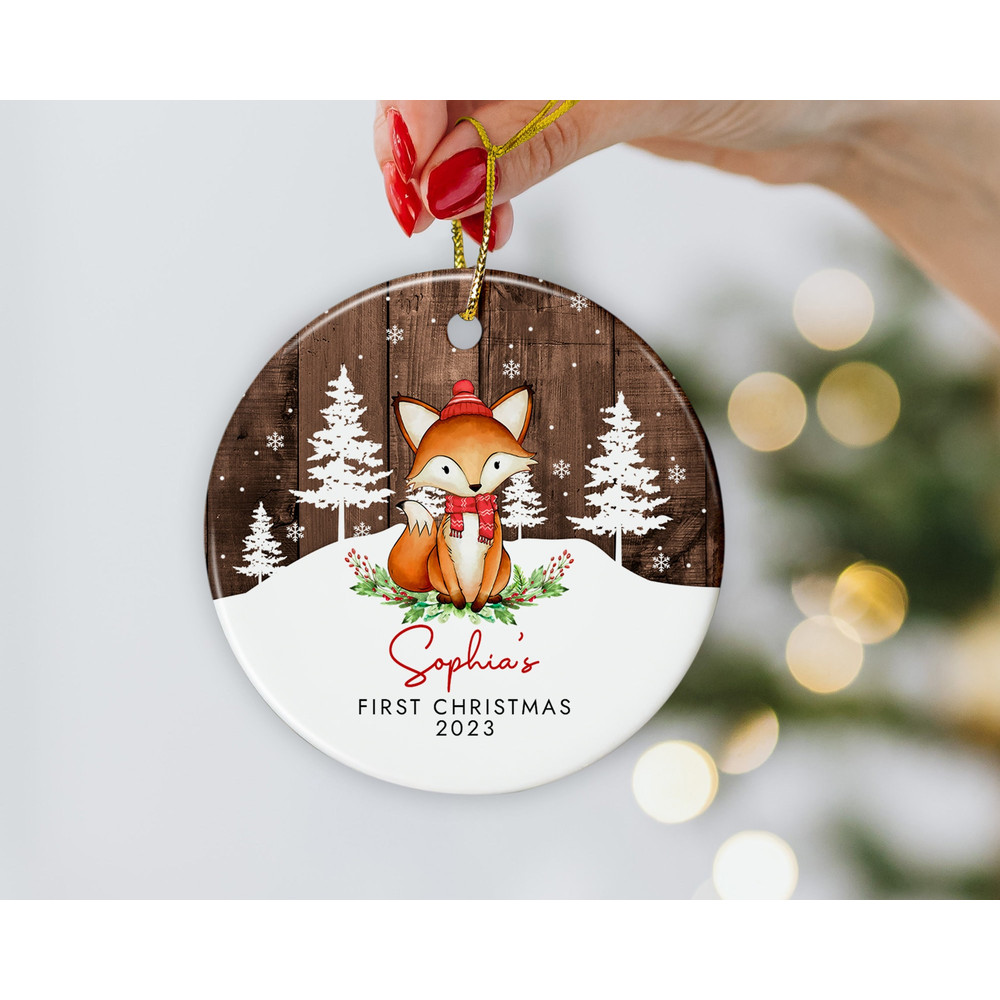 Custom Baby First Christmas Ornament, Personalized Baby's 1st Christmas Ornament, New Baby Gifts, Baby Keepsake Ornament, Xmas Family Gifts - 6.jpg