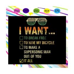 i want it all music , music svg, music gifts, music lover svg, music lover gifts,trending svg for silhouette, files for