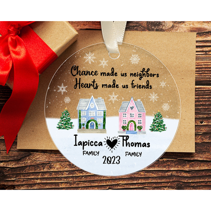 Custom Neighbor Christmas Gift, Personalized Neighbor Christmas Ornament, Neighbor Moving Away Gift, New Neighbor Gift, Best Neighbor Ever - 2.jpg