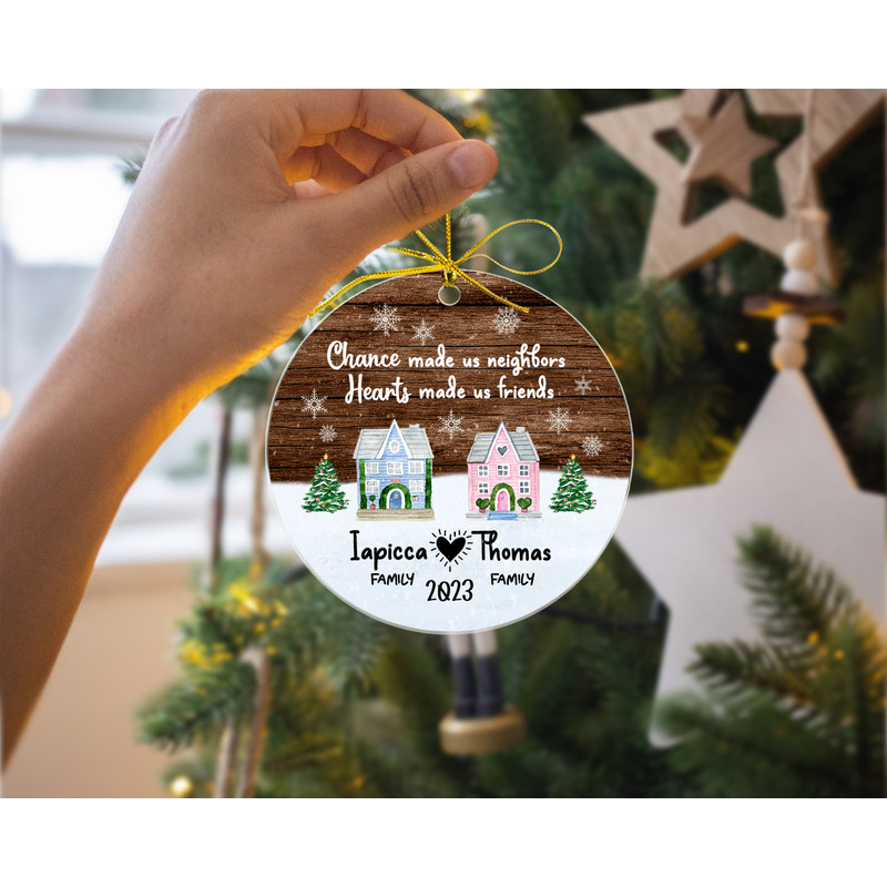 Custom Neighbor Christmas Gift, Personalized Neighbor Christmas Ornament, Neighbor Moving Away Gift, New Neighbor Gift, Best Neighbor Ever - 5.jpg