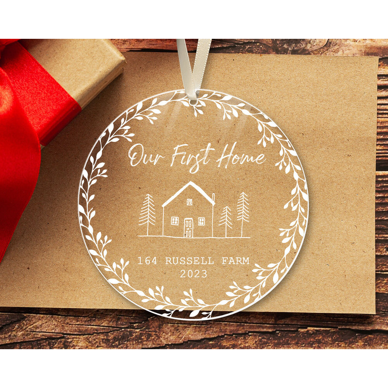 Custom Our First Home Ornament, Personalized New Home Ornament, New Home Keepsake Ornament, First Home Christmas Ornament, New Home Gifts - 3.jpg