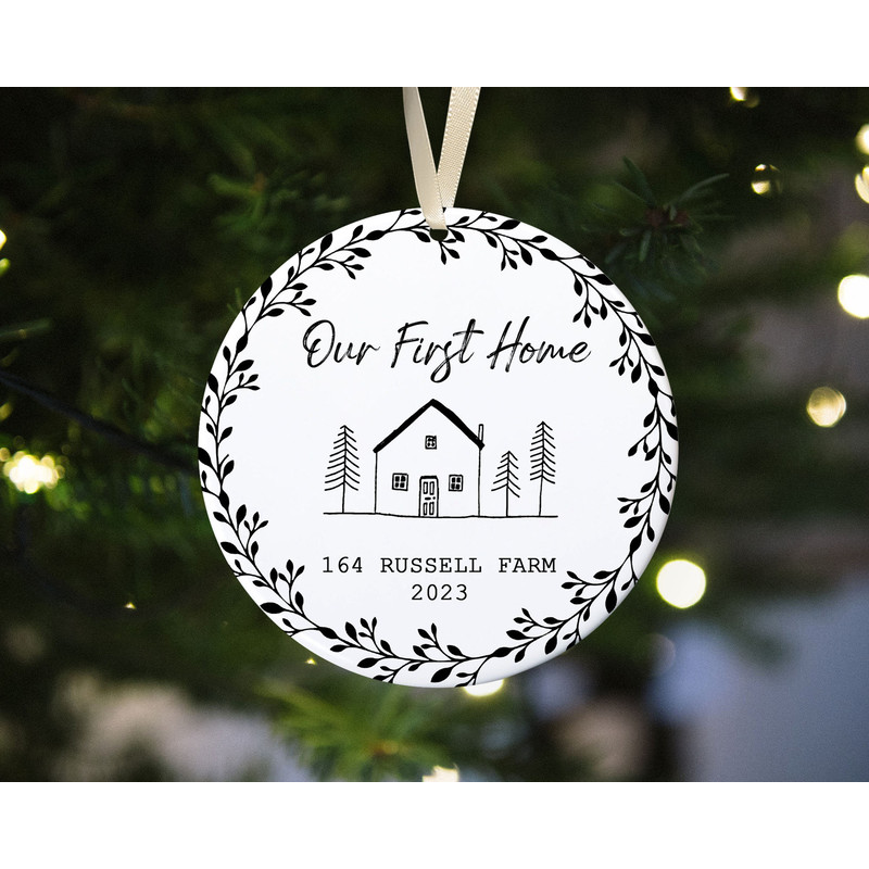 Custom Our First Home Ornament, Personalized New Home Ornament, New Home Keepsake Ornament, First Home Christmas Ornament, New Home Gifts - 4.jpg