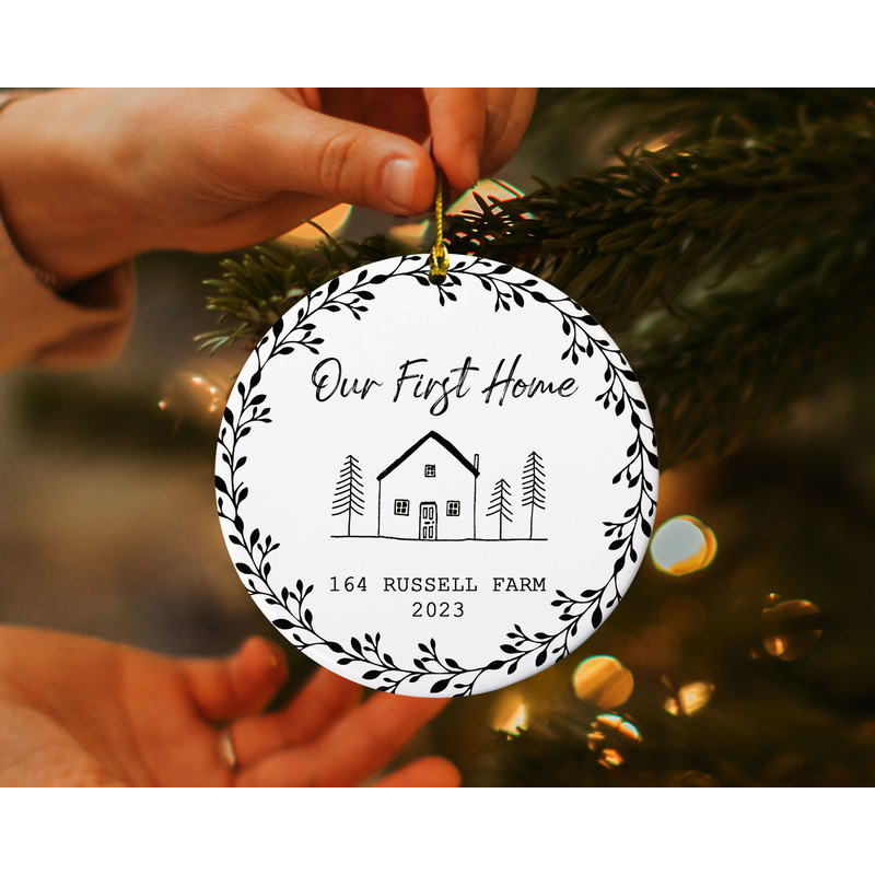 Custom Our First Home Ornament, Personalized New Home Ornament, New Home Keepsake Ornament, First Home Christmas Ornament, New Home Gifts - 6.jpg