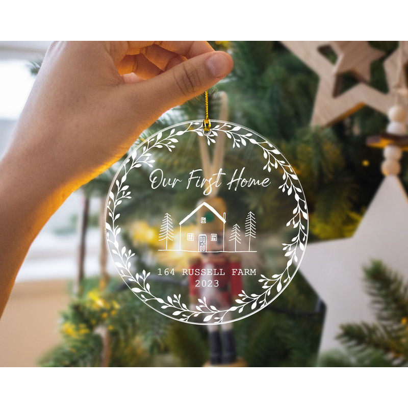 Custom Our First Home Ornament, Personalized New Home Ornament, New Home Keepsake Ornament, First Home Christmas Ornament, New Home Gifts - 7.jpg