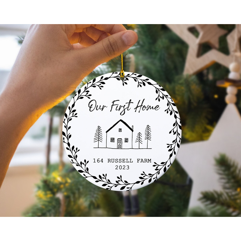 Custom Our First Home Ornament, Personalized New Home Ornament, New Home Keepsake Ornament, First Home Christmas Ornament, New Home Gifts - 8.jpg