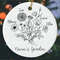 Grandma Ornament, Grandma Gift, Custom Birth Month Flower Ornament, Nana's Garden Ornament, Christmas Gifts For Grandma, Nana Gift - 2.jpg