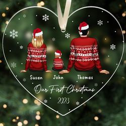 our first christmas ornament, babys first christmas ornament, new baby gifts