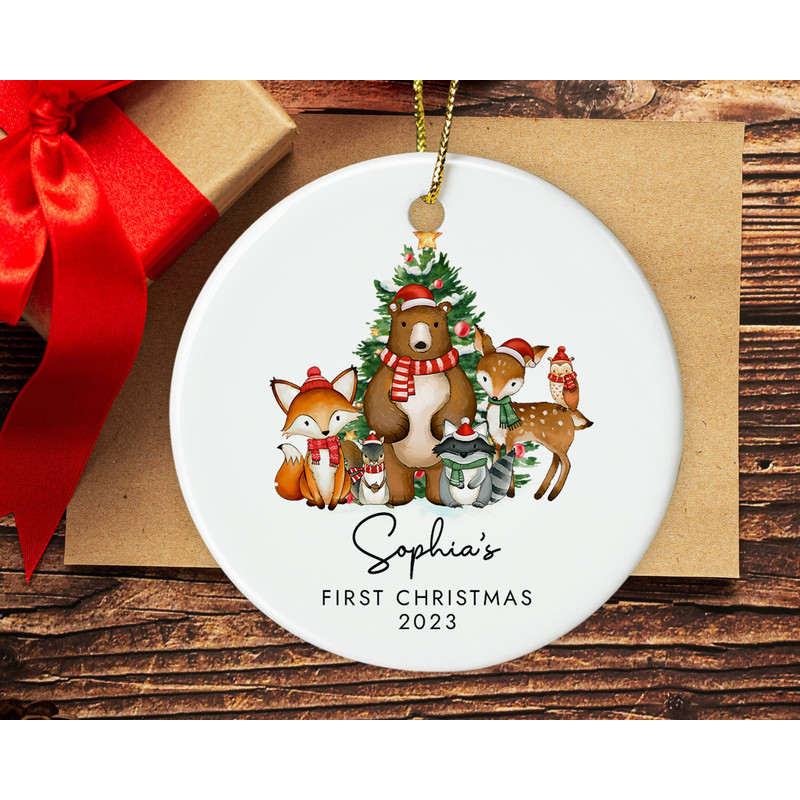 Personalized Baby's 1st Christmas Ornament, Custom Baby First Christmas Ornament, New Baby Christmas Gifts, Xmas Baby Keepsake Ornament - 2.jpg