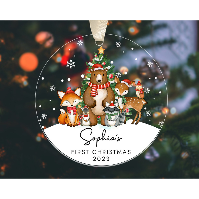 Personalized Baby's 1st Christmas Ornament, Custom Baby First Christmas Ornament, New Baby Christmas Gifts, Xmas Baby Keepsake Ornament - 5.jpg