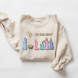 Christian Christmas Sweatshirt, Nativity Scene Sweater, Christmas Nativity Shirt, True Story Nativity, Religious Christm