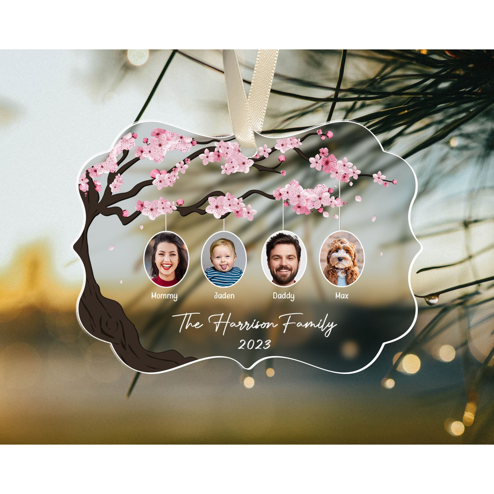 Personalized Family Christmas Ornament, Family Tree Ornament, 2023 Family Ornament with Photo, Family Keepsake Ornament, Family Xmas Gifts - 2.jpg