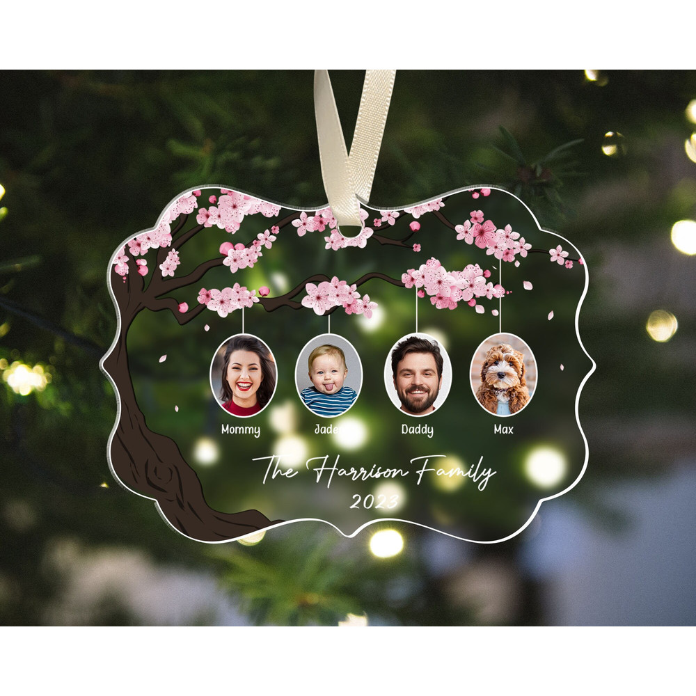 Personalized Family Christmas Ornament, Family Tree Ornament, 2023 Family Ornament with Photo, Family Keepsake Ornament, Family Xmas Gifts - 3.jpg