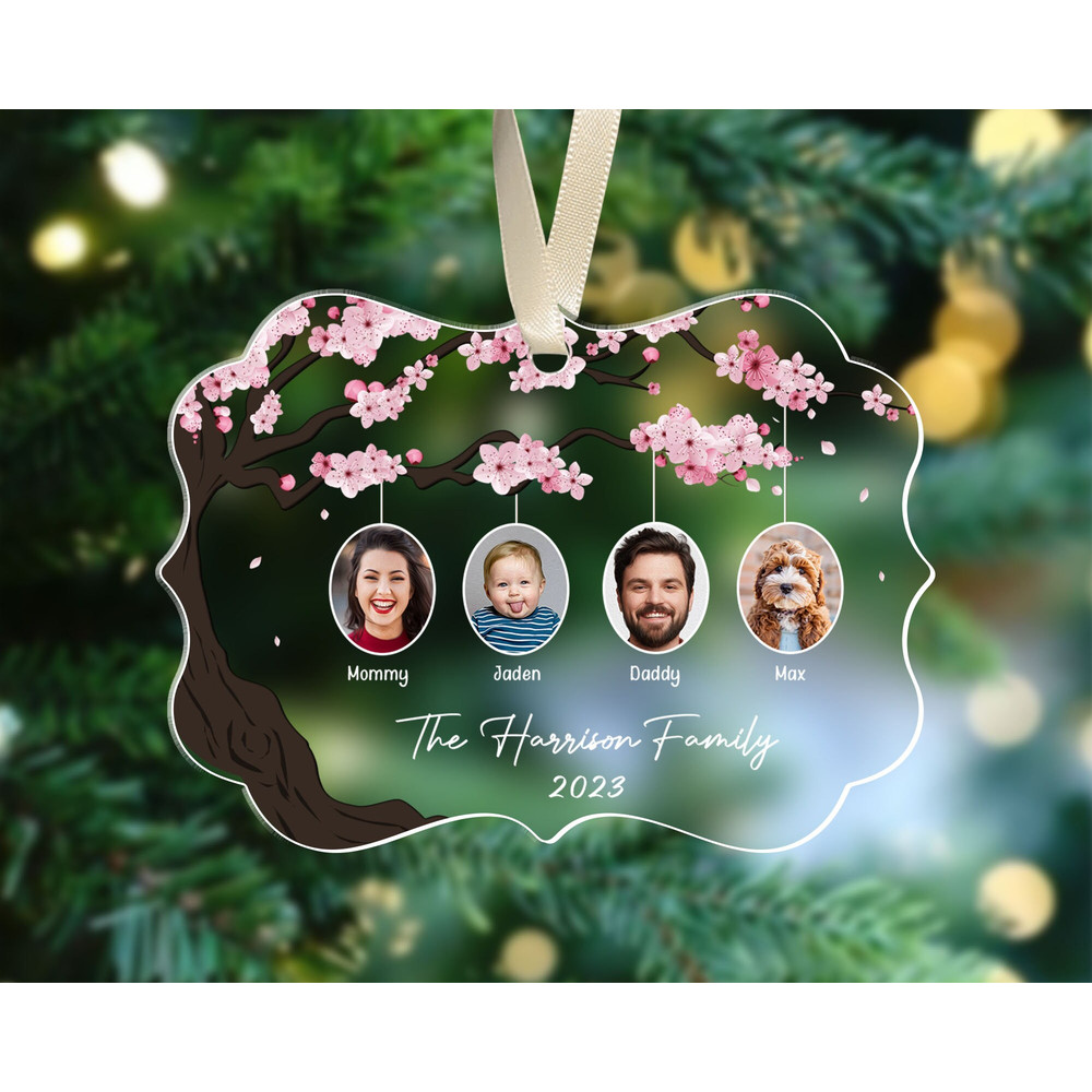Personalized Family Christmas Ornament, Family Tree Ornament, 2023 Family Ornament with Photo, Family Keepsake Ornament, Family Xmas Gifts - 5.jpg