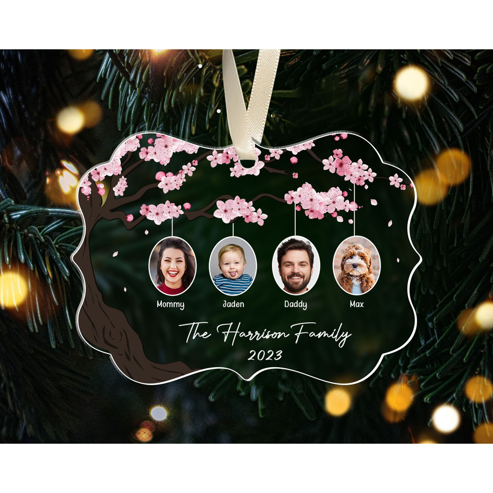 Personalized Family Christmas Ornament, Family Tree Ornament, 2023 Family Ornament with Photo, Family Keepsake Ornament, Family Xmas Gifts - 6.jpg