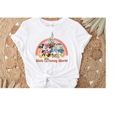 vintage walt disney world shirt, retro mickey friends shirt, castle shirt, disney world trip shirt, family vacation 2023