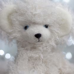 teddy kat, white plush cat, stuffed cat, collectible cat, room design, cat figurine, soft cat, exclusive toys, toys