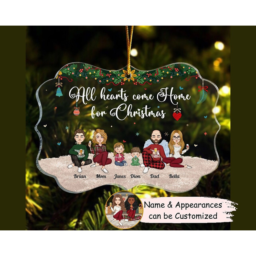 Custom Acrylic Ornament, Personalized Family Ornament, Gift For Family, Family Gift, Christmas Gift, Christmas Decoration, Christmas Tree - 1.jpg