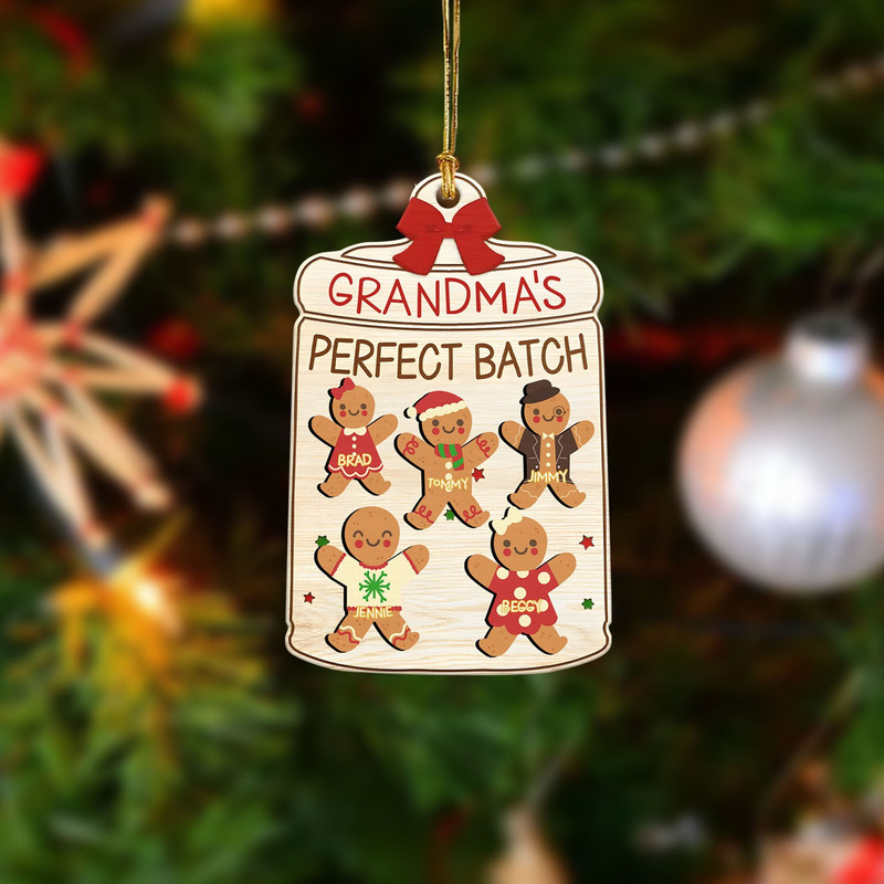 Custom Cookie Board Ornament, Nana's Batch, Grandparents Ornament, 3D Grandma Cookies Ornament, Grandma's Perfect Batch, Cookie Ornaments - 1.jpg