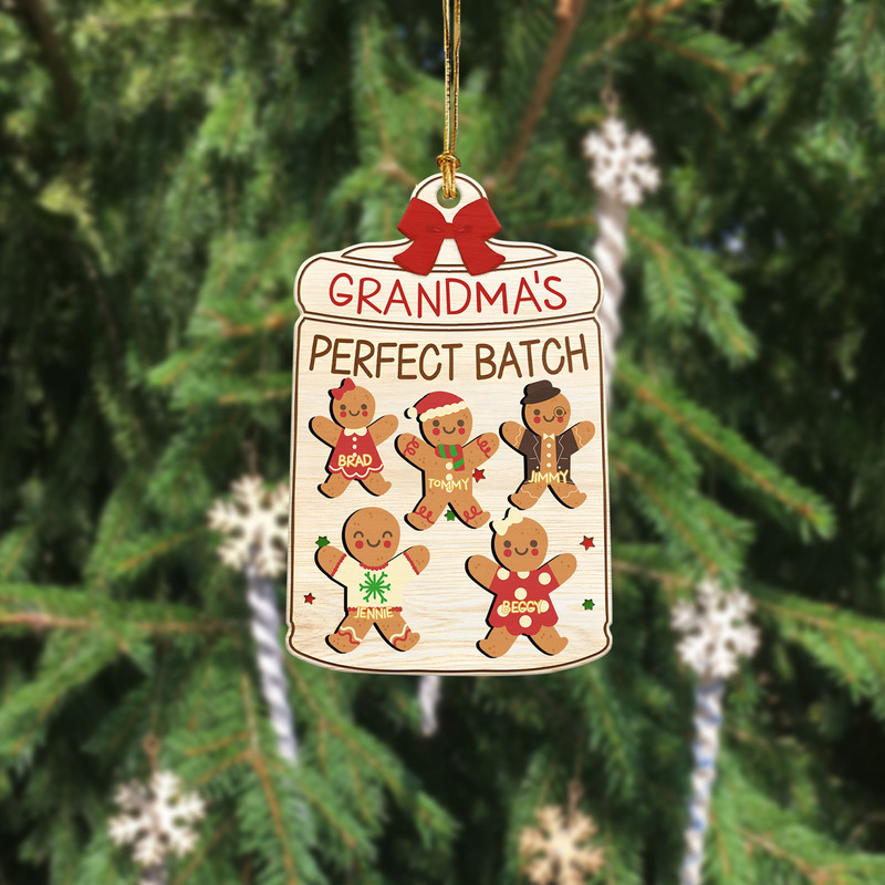 Custom Cookie Board Ornament, Nana's Batch, Grandparents Ornament, 3D Grandma Cookies Ornament, Grandma's Perfect Batch, Cookie Ornaments - 2.jpg