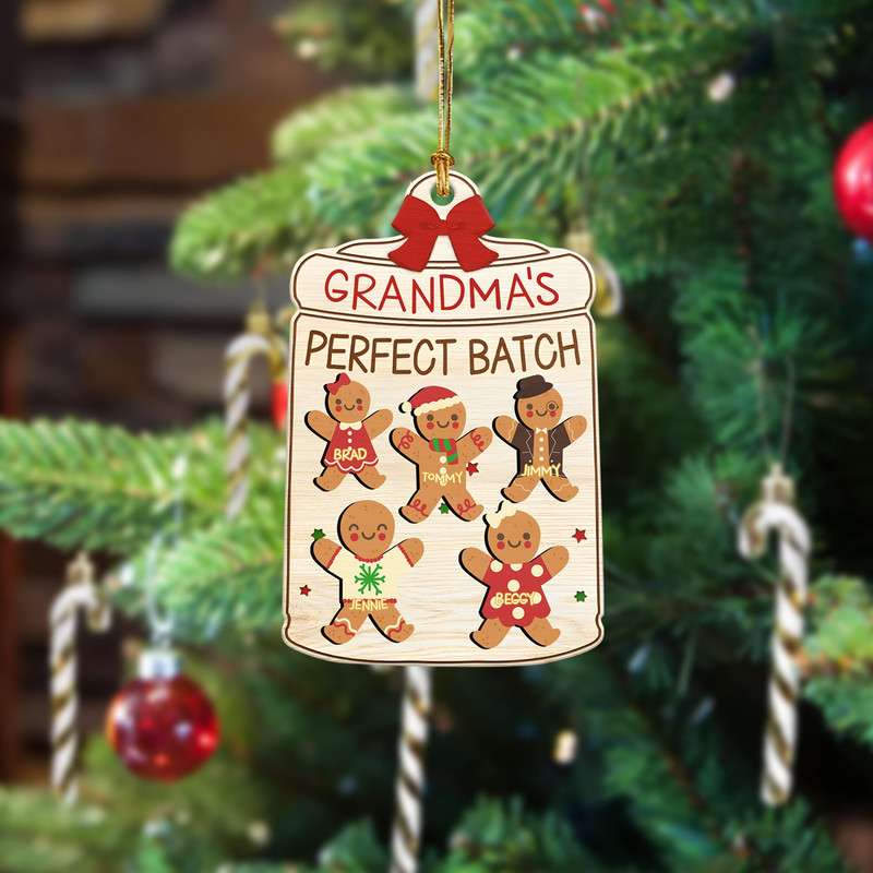 Custom Cookie Board Ornament, Nana's Batch, Grandparents Ornament, 3D Grandma Cookies Ornament, Grandma's Perfect Batch, Cookie Ornaments - 4.jpg