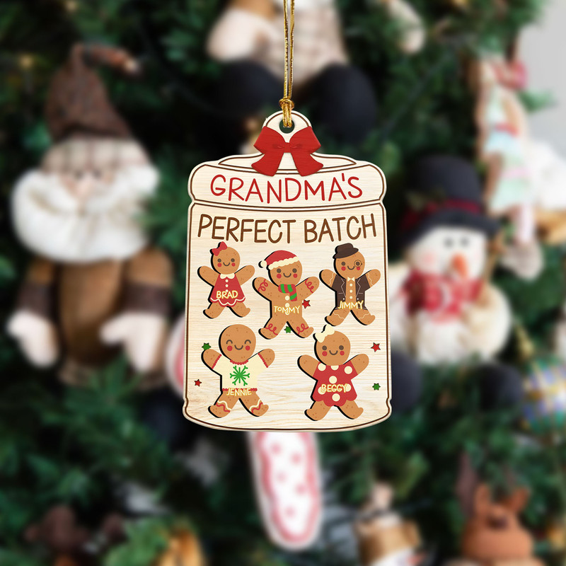 Custom Cookie Board Ornament, Nana's Batch, Grandparents Ornament, 3D Grandma Cookies Ornament, Grandma's Perfect Batch, Cookie Ornaments - 5.jpg