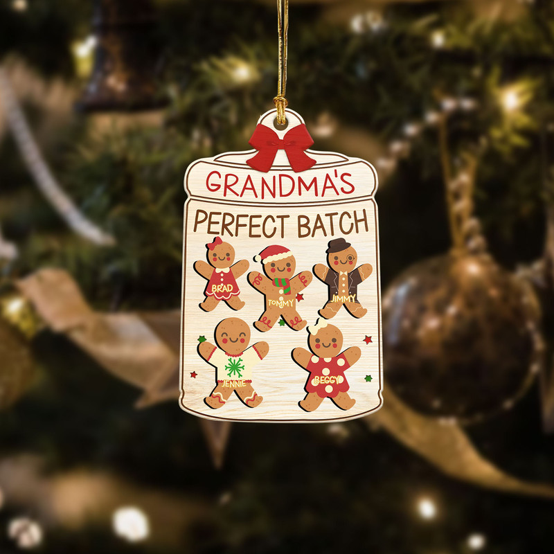 Custom Cookie Board Ornament, Nana's Batch, Grandparents Ornament, 3D Grandma Cookies Ornament, Grandma's Perfect Batch, Cookie Ornaments - 6.jpg