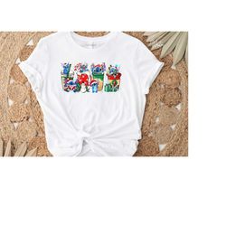 stitch christmas coffee shirt, stitch christmas latte shirtpeppermint iced latte snowmen sweets snow warm cozy winter sh