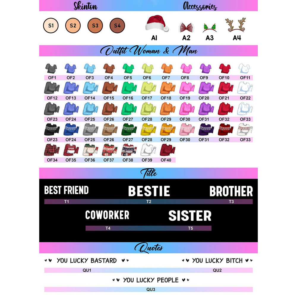 Custom Friends Besties Sisters Ornament, Personalized Bestie Ornament, Christmas Gift For Best Friend, Sisters, BFF, Christmas Decor - 2.jpg