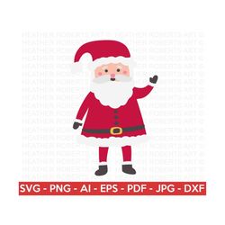 Santa Claus Layered SVG, Santa PNG, Christmas svg, Christmas Sign svg, Winter SVG, Holiday, Christmas Design, Hand-lettered, Cricut Cut File