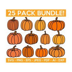pumpkin svg bundle, pumpkin svg, pumpkin vector, halloween svg, pumpkin shirt svg,fall clipart,autumn clipart,cut file for cricut,silhouette
