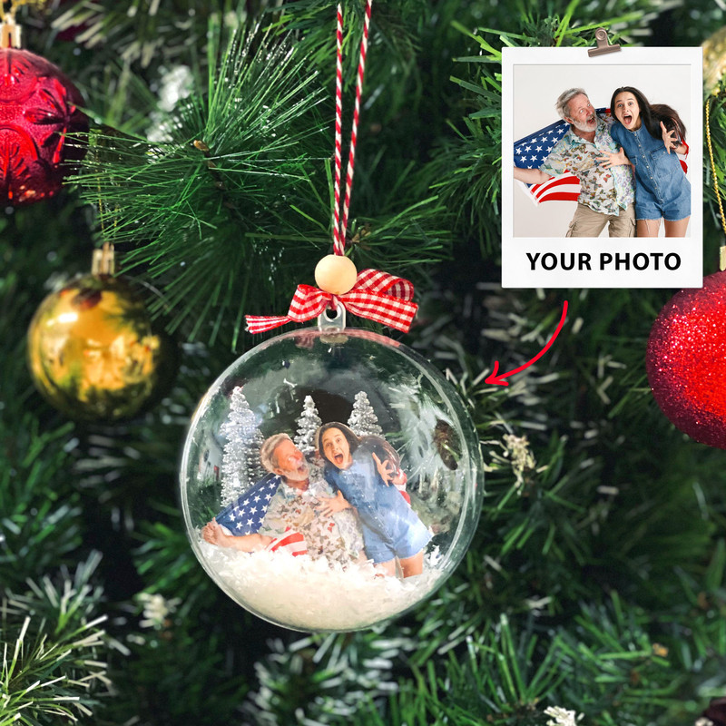 Custom Photo Globe Ball Ornament, 3D Ball Ornament Gifts, Christmas Gift for kid, Baby Photo Ornament, Family Photo Ornament, Xmas Decor - 3.jpg