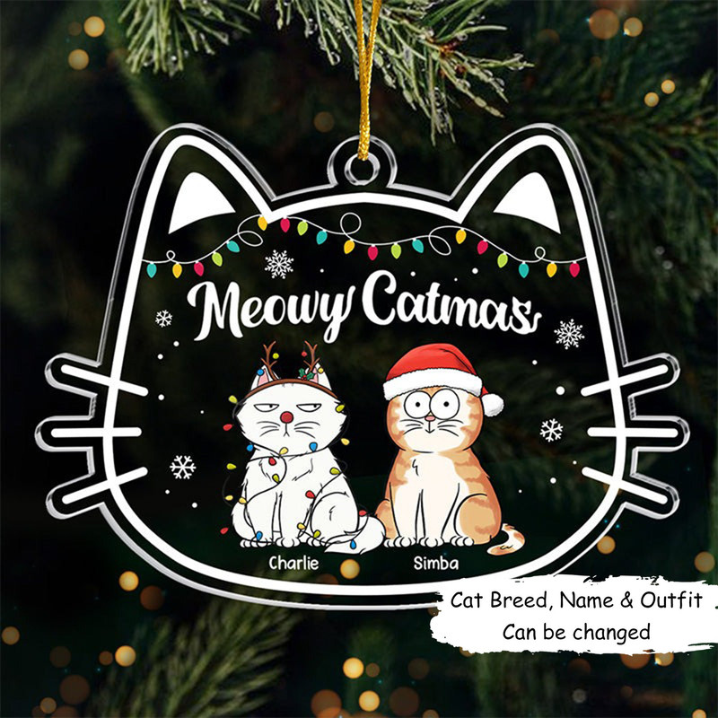 Personalized Cat Christmas Ornament, Custom Peeking Cats Ornament, Christmas Gifts, Custom Pets Ornament, Gift For Cat Lovers, Cat Mom Gifts - 1.jpg