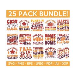 retro autumn svg bundle, fall svg bundle, thanksgiving svg, fall svg, autumn svg fall svg designs autumn quotes, cut files for cricut