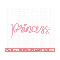 princess svg, little girl svg, princess quotes svg, princess shirt svg, hand-lettered quote, cut file for cricut, silhouette