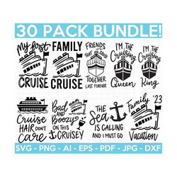 cruise svg bundle, cruise ship svg bundle, family trip svg, family shirt svg, vacation svg, holiday cruise svg, cricut cut filed, silhouette
