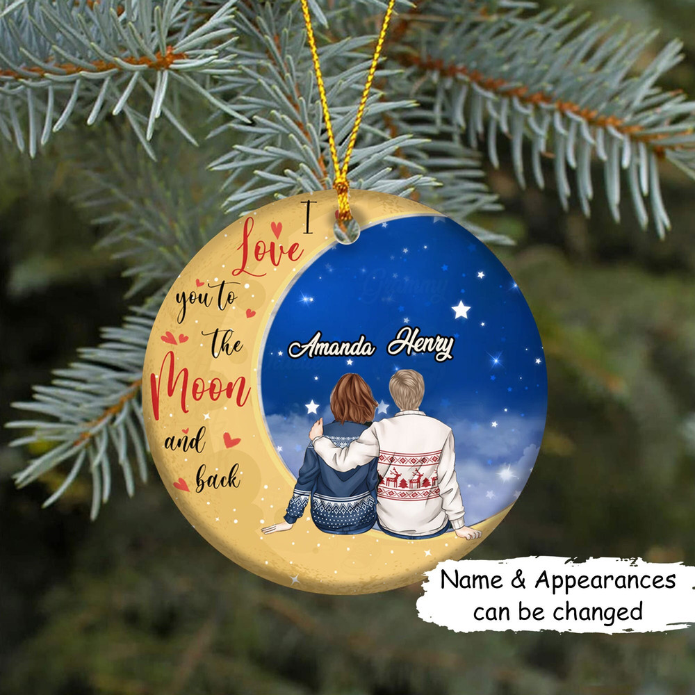 Personalized Family Ornament, Couple Ornament, Anniversary Ornament, Anniversary Gift, Family Gift, Christmas Gift, Christmas Tree Decor - 1.jpg