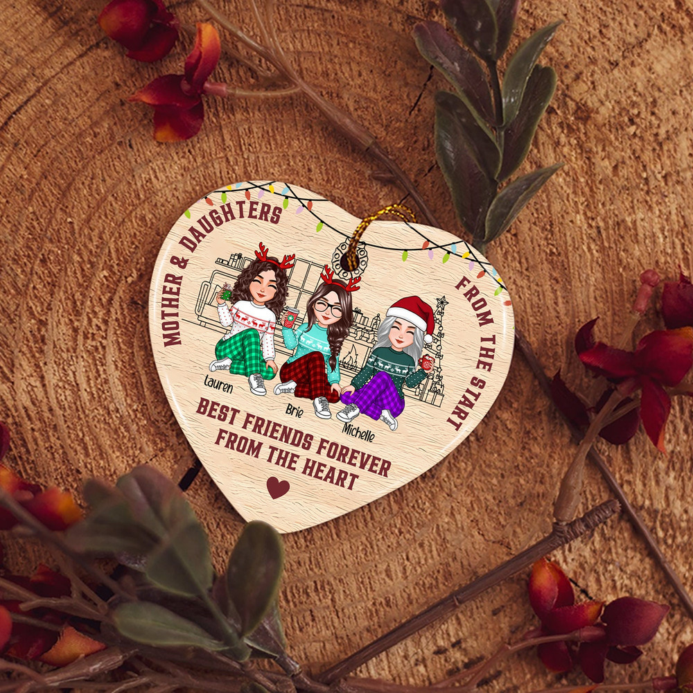 Personalized Family Ornament, Mother And Daughter Ornament, Custom Ornament, Gift For Family, Family Gift, Christmas Gift, Christmas Decor - 2.jpg