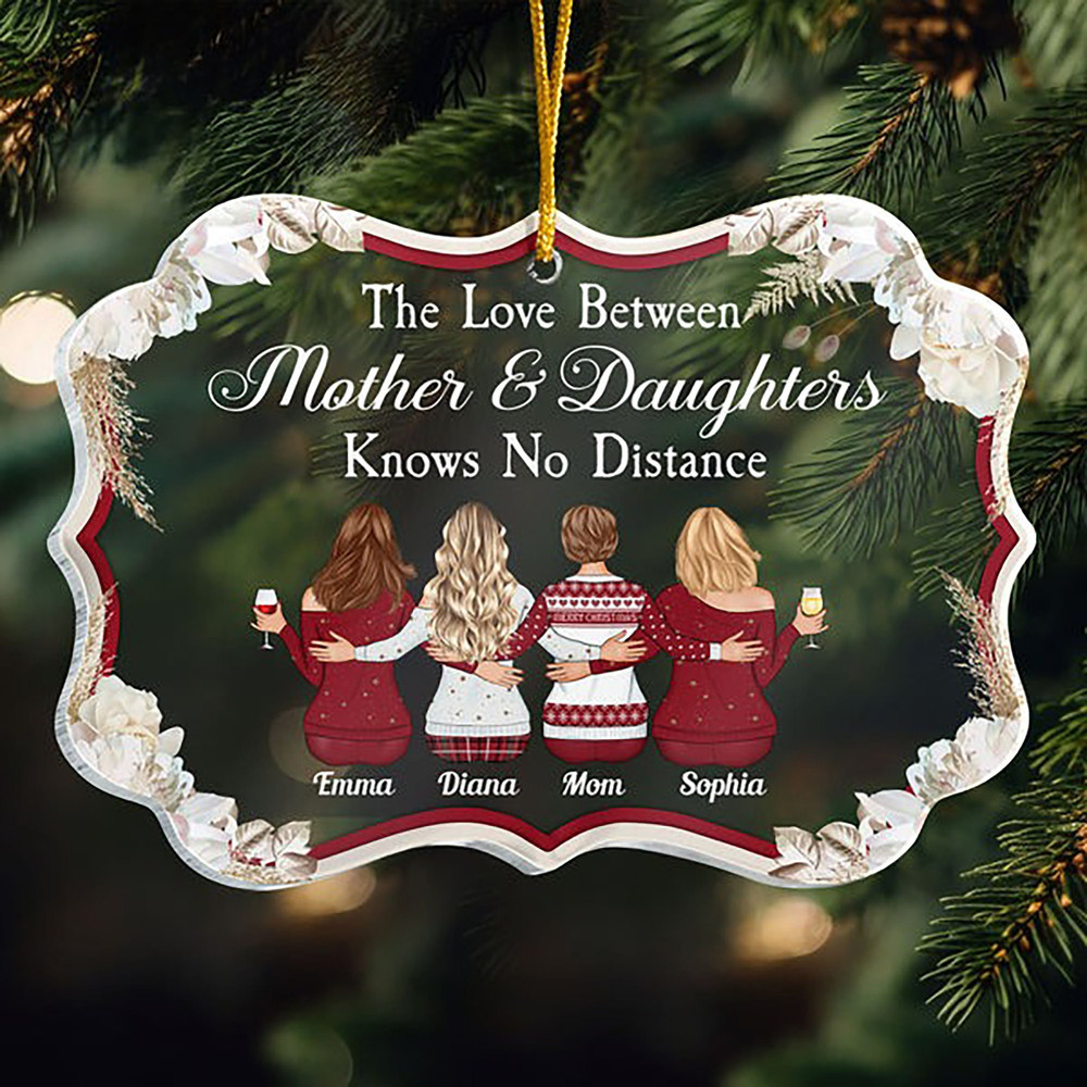 Personalized Family Ornament, Mother And Daughter Ornament, Custom Ornament, Gift For Family, Family Gift, Christmas Gift, Christmas Decor - 1.jpg