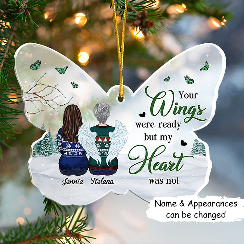 Personalized Family Ornament, Remembrance Ornament, Christmas Tree Decor, Christmas Gift For Family With Lost Ones, Memorial Gift Ornament - 1.jpg