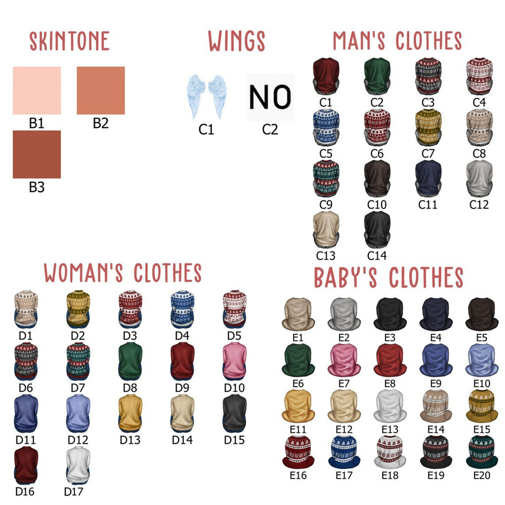 Personalized Grandparents And Grandkids Ornament, Custom Family Ornament, Christmas Family Gift, Christmas Tree Decor, Siblings Ornament - 2.jpg