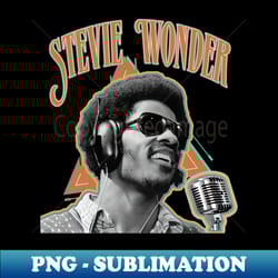stevie wonder vintage old singer - creative sublimation png download - create with confidence