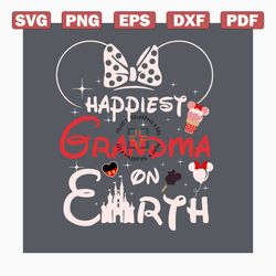 happiest grandma on earth svg, trending svg, disney svg, mothers day svg, happiest grandma svg, mickey mouse svg, disney