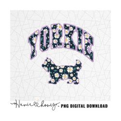yorkie sublimation - yorkshire terrier - yorkie png - yorkie design - yorkie mom png - yorkie dog - floral print - dog m